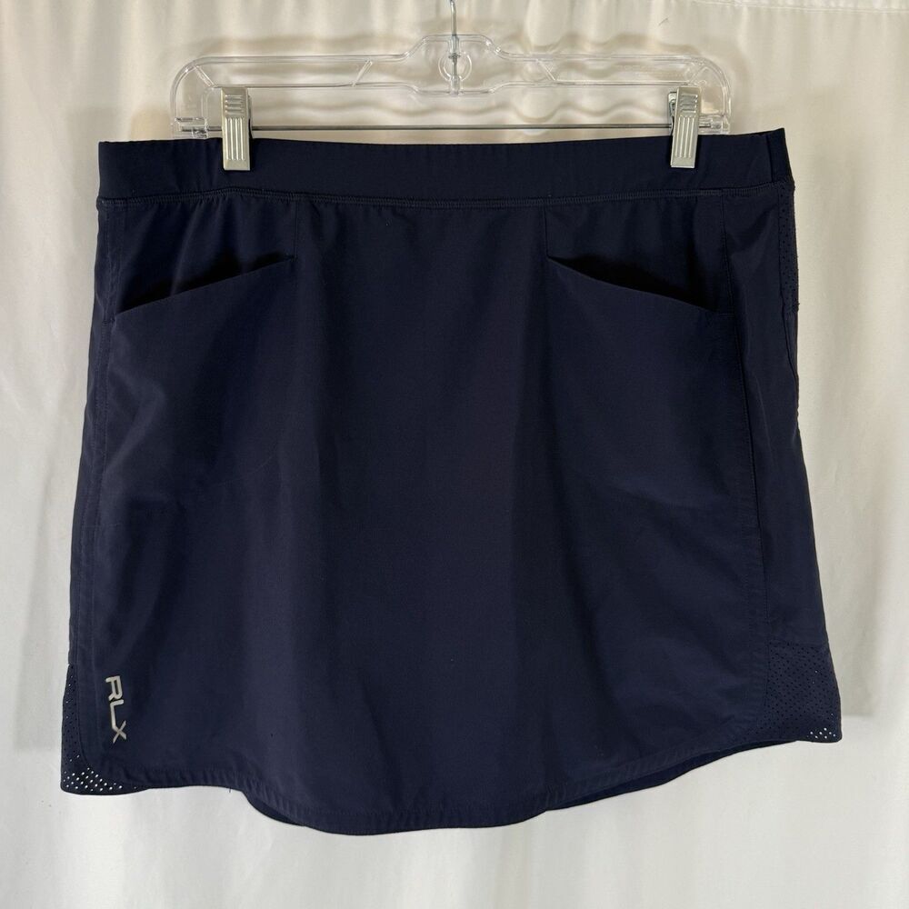 RLX Ralph Lauren Skirt Women's Large Pull On Elastic Waist Pockets Shorts Lined